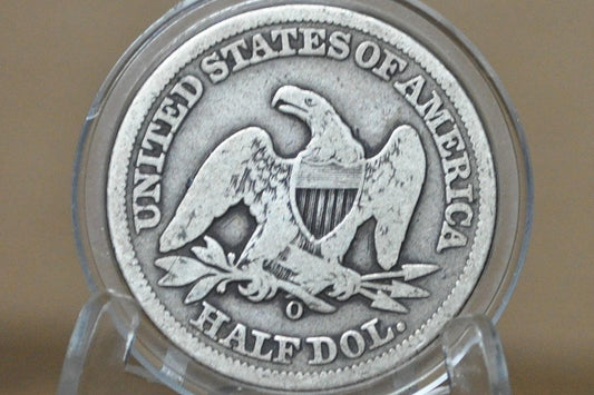 1858-O Seated Liberty Half Dollar - VG Grade / Condition - 1858O Liberty Seated Silver Half Dollar With Arrows