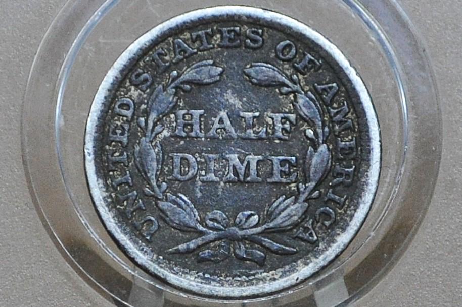 1858 Half Dime - Good - 1858 Seated Liberty Half Dime - Early American Coin - 1858 Silver Half Dime Liberty Seated 1858