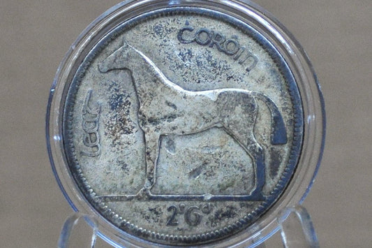 1933 Irish Silver Half Crown Coin - Great Detail - 1933 1/2 Crown Ireland UK - Scarce Coin!