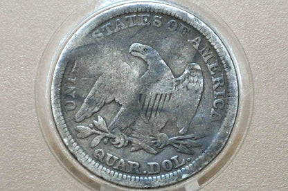 1856 Silver Quarter Dollar Counterstamped "O'Harra" - "O'Harra" Countermarked 1856 Silver Quarter Dollar Coin