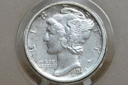 1920 Mercury Silver Dime P,D,S - Choose By Grade / Condition & Mint Mark - Philly, Denver, San Fran - 1920 S Winged Liberty Head Dime 1920 D