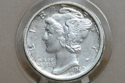 1920 Mercury Silver Dime P,D,S - Choose By Grade / Condition & Mint Mark - Philly, Denver, San Fran - 1920 S Winged Liberty Head Dime 1920 D