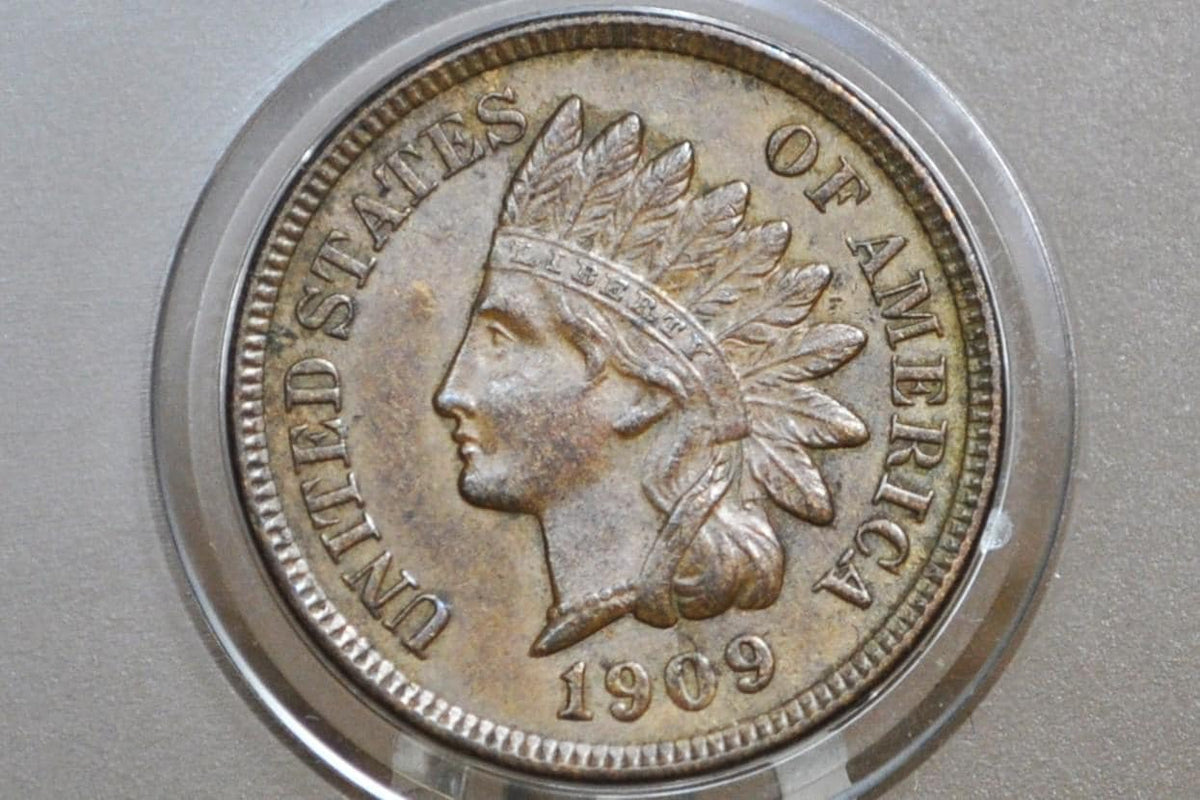 1909 Indian Head Penny - Choose by Grade VG-XF (Very Good to Extremely Fine) - Tougher Date - Last Year Made - 1909 Cent, Last Year