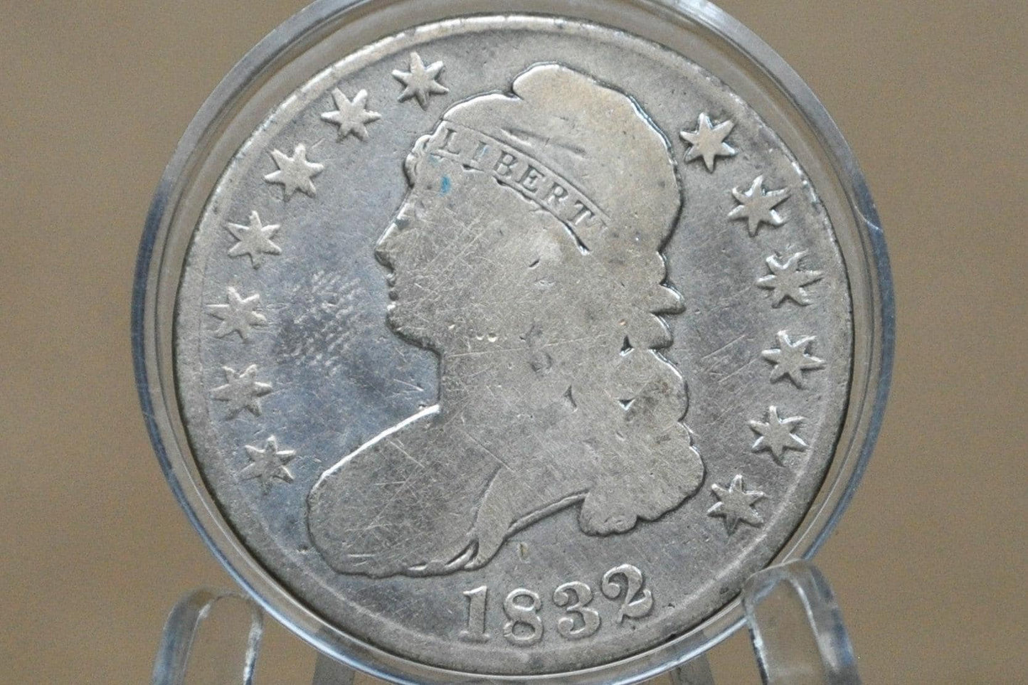 1832 Capped Bust Half Dollar - G/VG - 1832 Half Dollar US Half Dollar 1832 Silver Half Dollar
