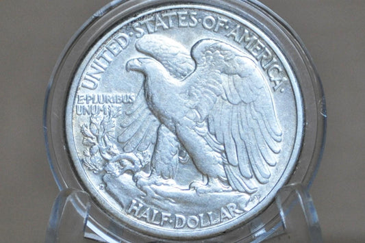 1937-D Walking Liberty Silver Half Dollar - Choose by Grade - Denver Mint - 1937D Half Dollar / 1937 D Half Dollar, Better Date