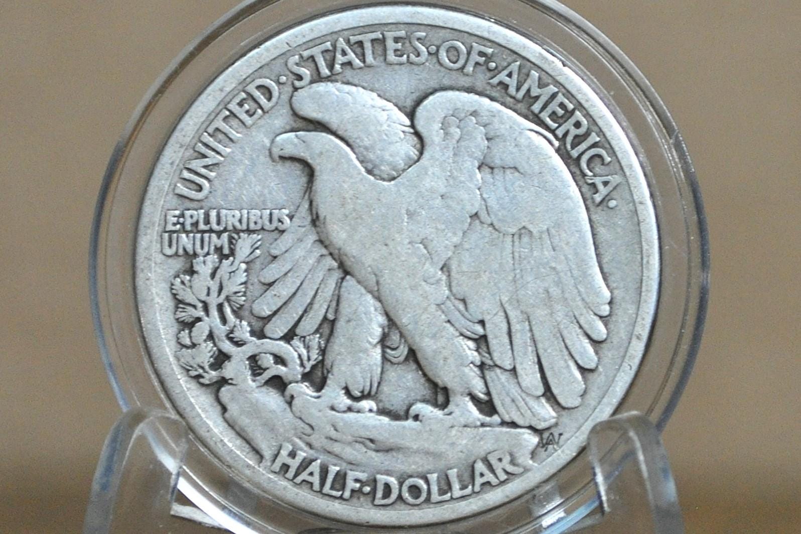 1916-D Walking Liberty Silver Half Dollar - G (Good) - Key Date - Denver Mint - 1916 D Wlh - Half Dollar 1916 D Liberty Walking Half