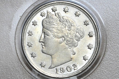 1902 Liberty Head Nickel - V Nickel - Choose by Grade / Condition - Liberty Nickel - 1902 V Nickel - 1902 Nickel