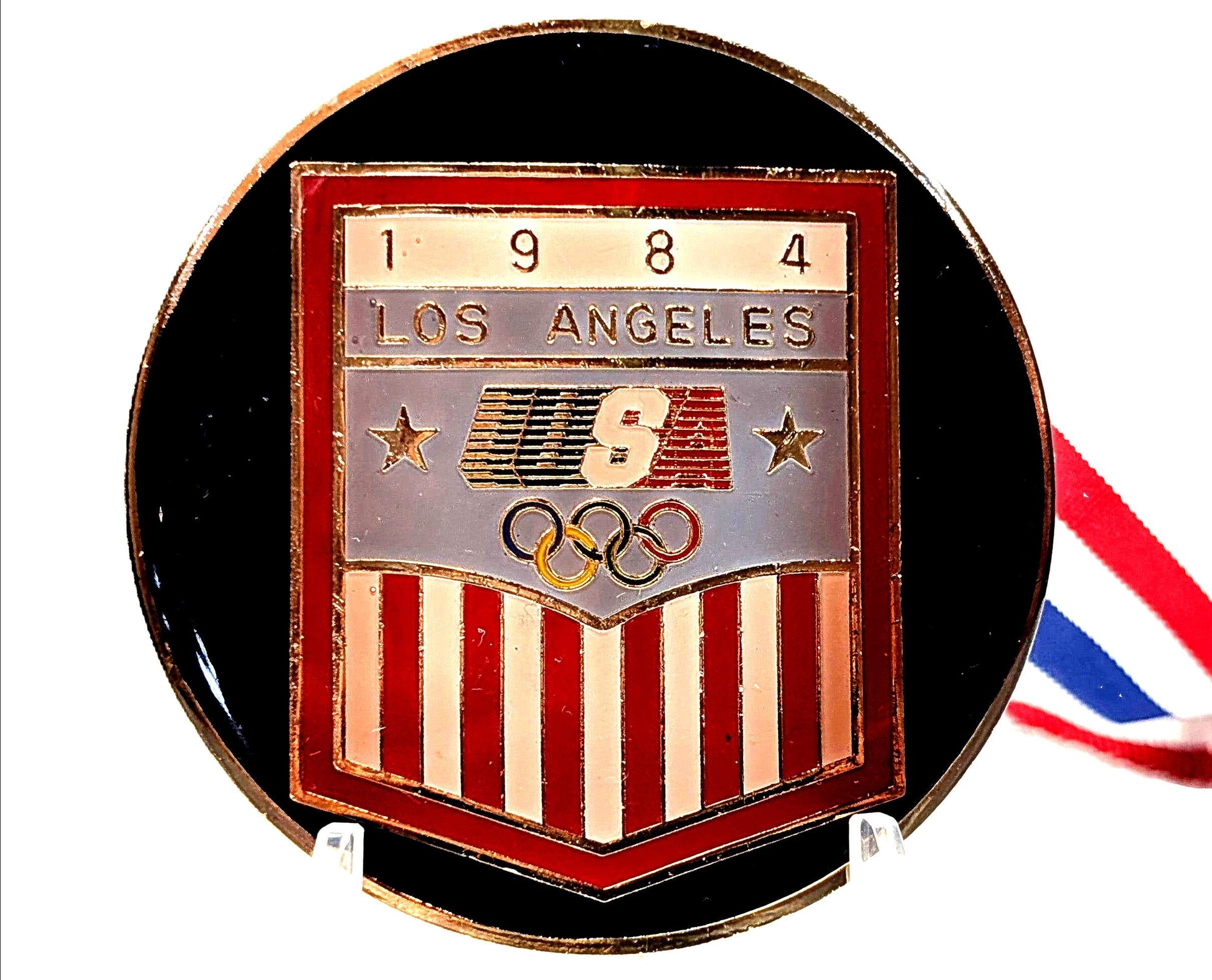 1984 LA Olympic Medal Belt Buckle - Levi Strauss & Co - Los Angeles