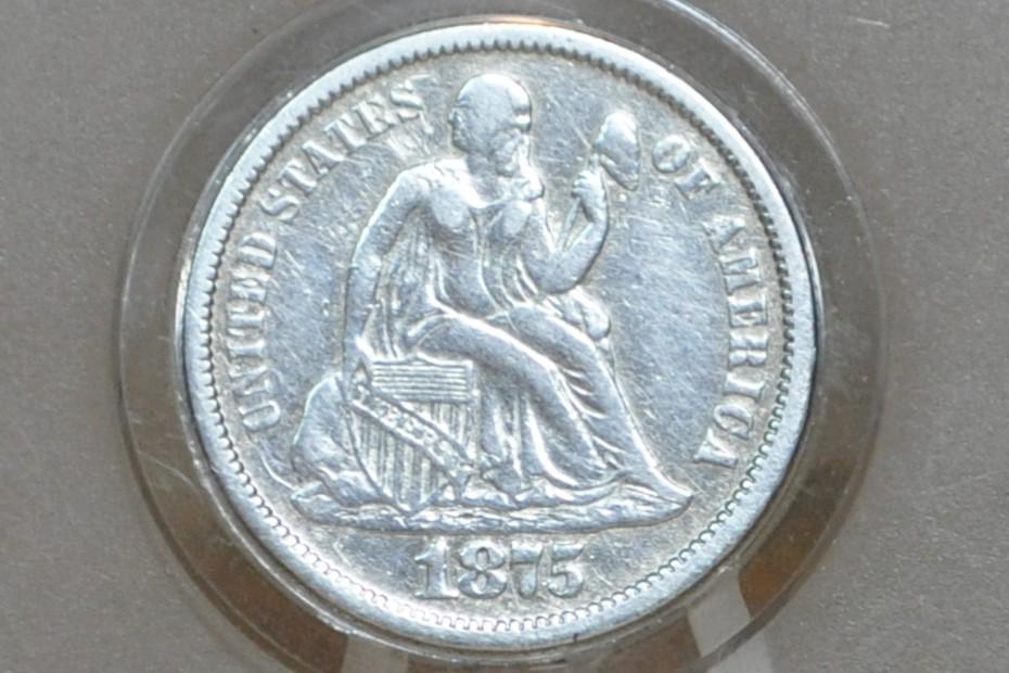 1875 Seated Liberty Dimes - Choose by Mint & Grade / Condition - 1875S Liberty Seated Silver Dime 1875 CC Dime -