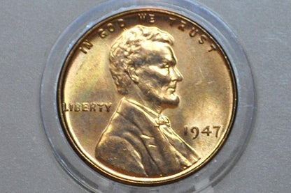 1947 S Wheat Penny - WWII Era Cent - 74th Anniversary - Collectible Coin (Denver Mint)