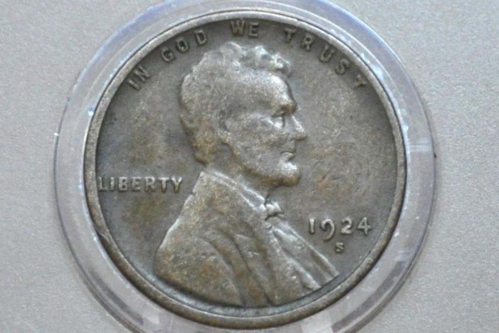 1924 Wheat Pennies, P,D,S - Choose by Mint / Grade / Condition - San Francisco Mint Denver, Philadelphia - 1924 S Wheat Ear Cent 1924D