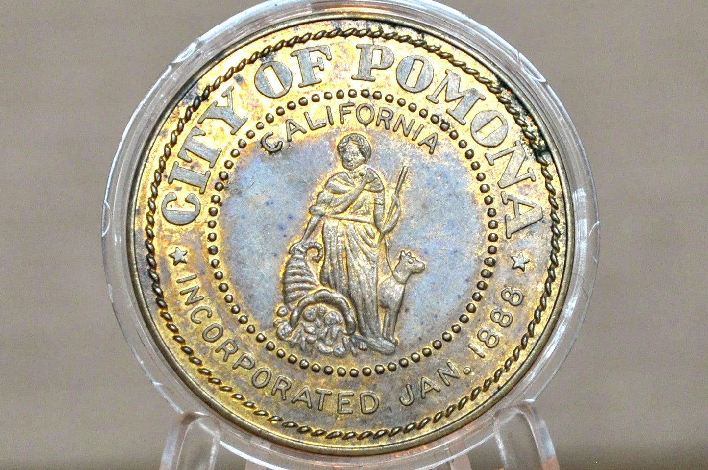 Pomona Valley Coin Club 5th Annual Coin-O-Rama medal - Pomona, California Fifth Annual Coin-O-Rama Coin Club Token