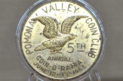 Pomona Valley Coin Club 5th Annual Coin-O-Rama medal - Pomona, California Fifth Annual Coin-O-Rama Coin Club Token