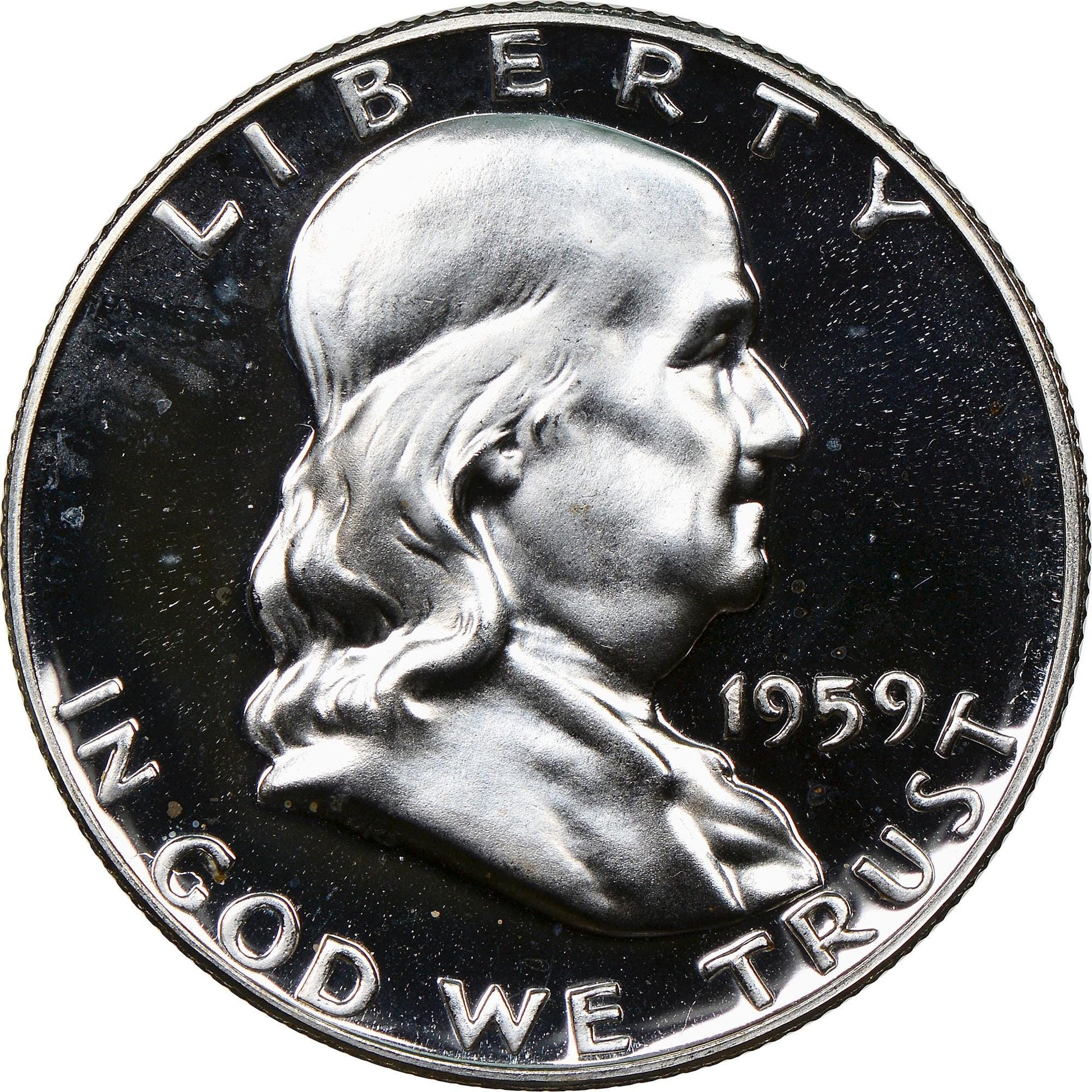 1959 Franklin Half Dollar P&D Mints - Circulated to BU, Choose by Grade and Mint - 1959 Silver Half Dollar 1959 D Franklin Half Dollar 1959P