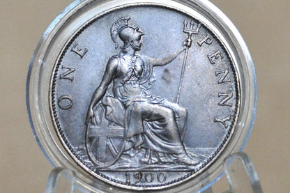 Old British Pennies - 1860-1901 Great Britain One Penny - Choose by Date! -UK Large Penny Size-Queen Victoria 1 Penny 1800s British Pennies