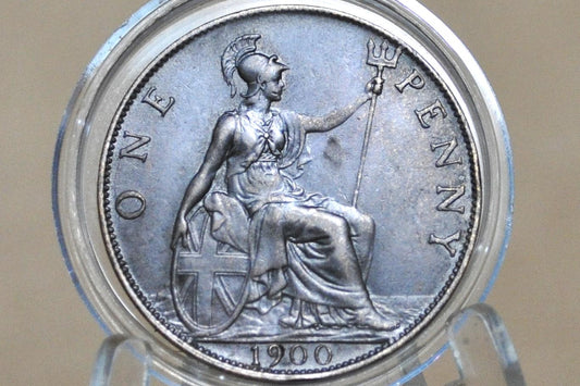 Old British Pennies - 1860-1901 Great Britain One Penny - Choose by Date! -UK Large Penny Size-Queen Victoria 1 Penny 1800s British Pennies