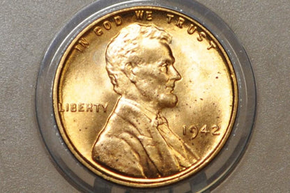 1942 P,D,S Wheat Pennies - Choose by Mint & Grade - 1942 Wheat Ear Cent 1942 D Wheat Back Penny 1942 WWII Era Cent 1942 S Wheat Back