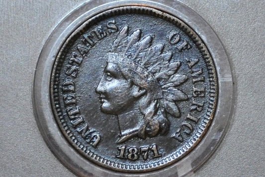 1871 Indian Head Penny - Hard to find Date - Choose by Grade / Condition - Key Date Indian Head - 1871 Indian Head Cent 1871