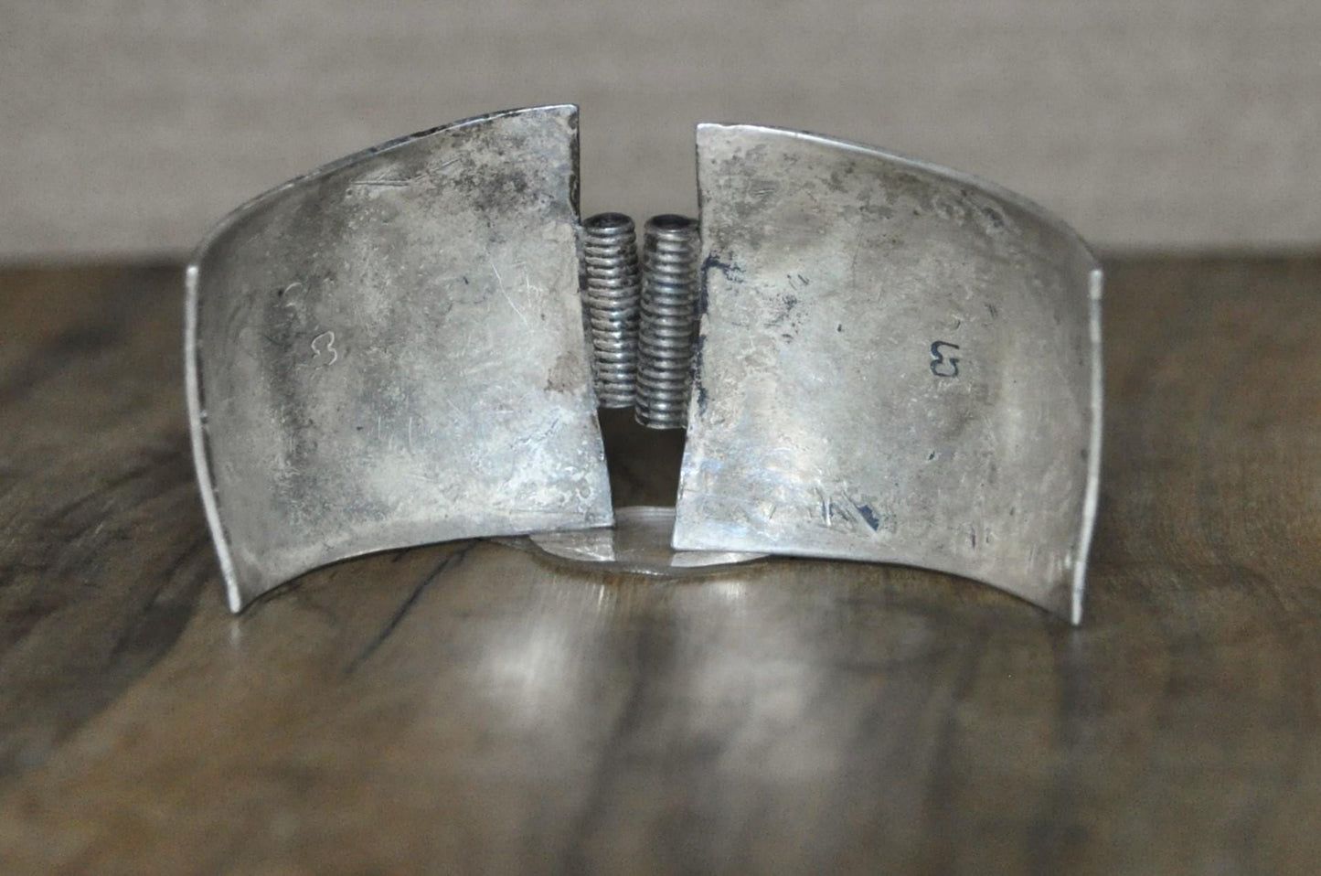 Vintage Native American Turquoise & Coral Speidel Watch Band Tips