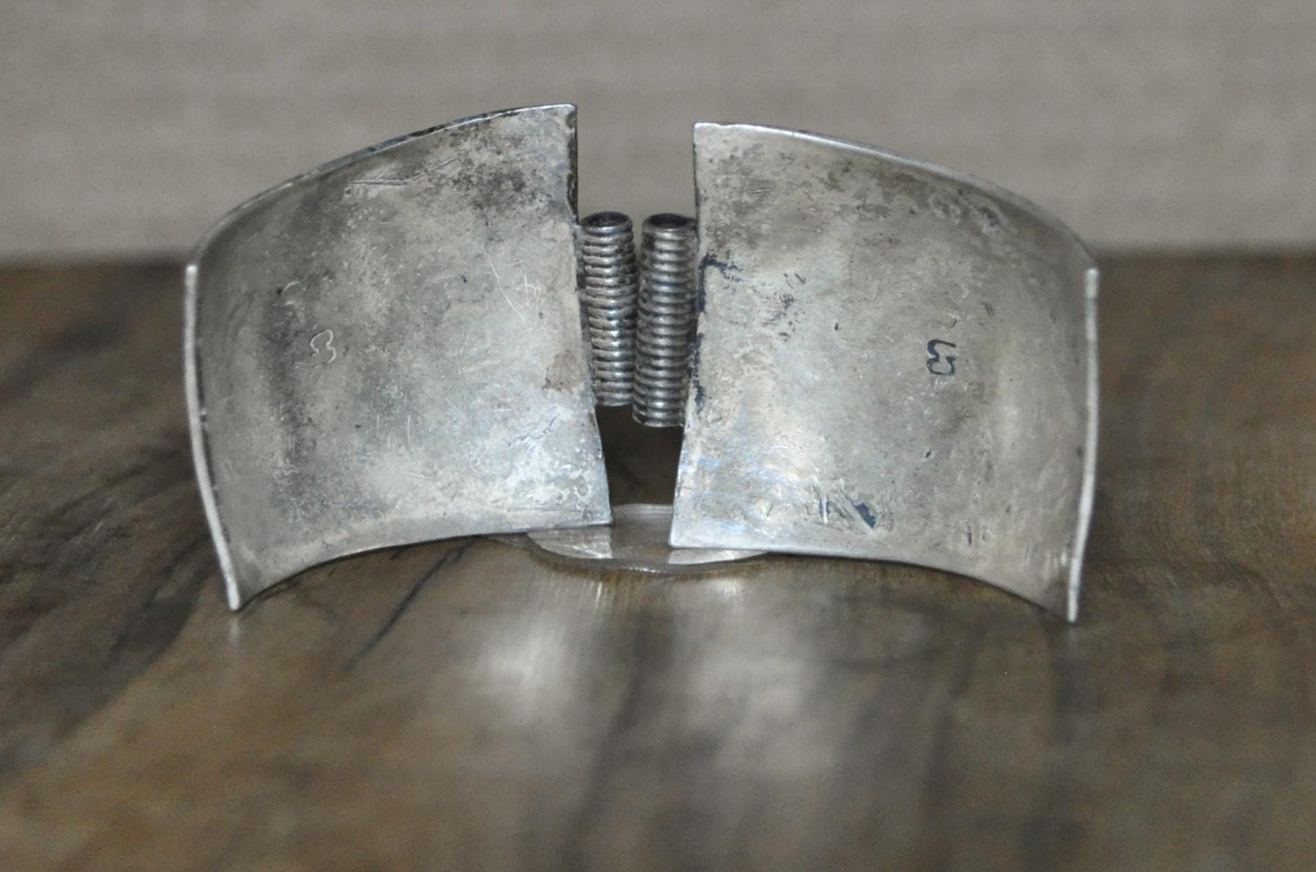 Vintage Native American Turquoise & Coral Speidel Watch Band Tips