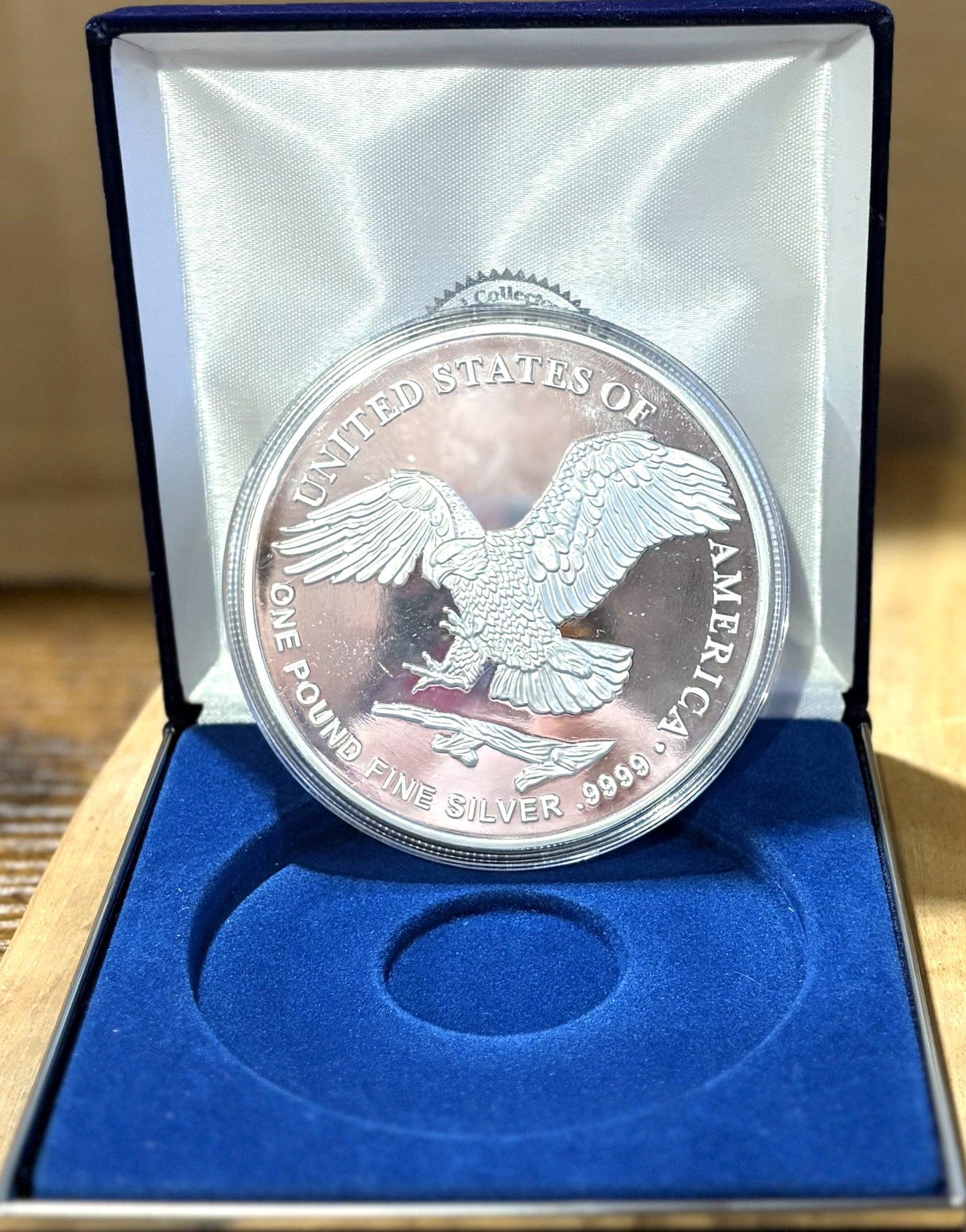 2022 American Silver Eagle One Troy Pound Fine Silver .9999 - One Troy Pound Fine Silver .9999 Silver Eagle Large Collectible
