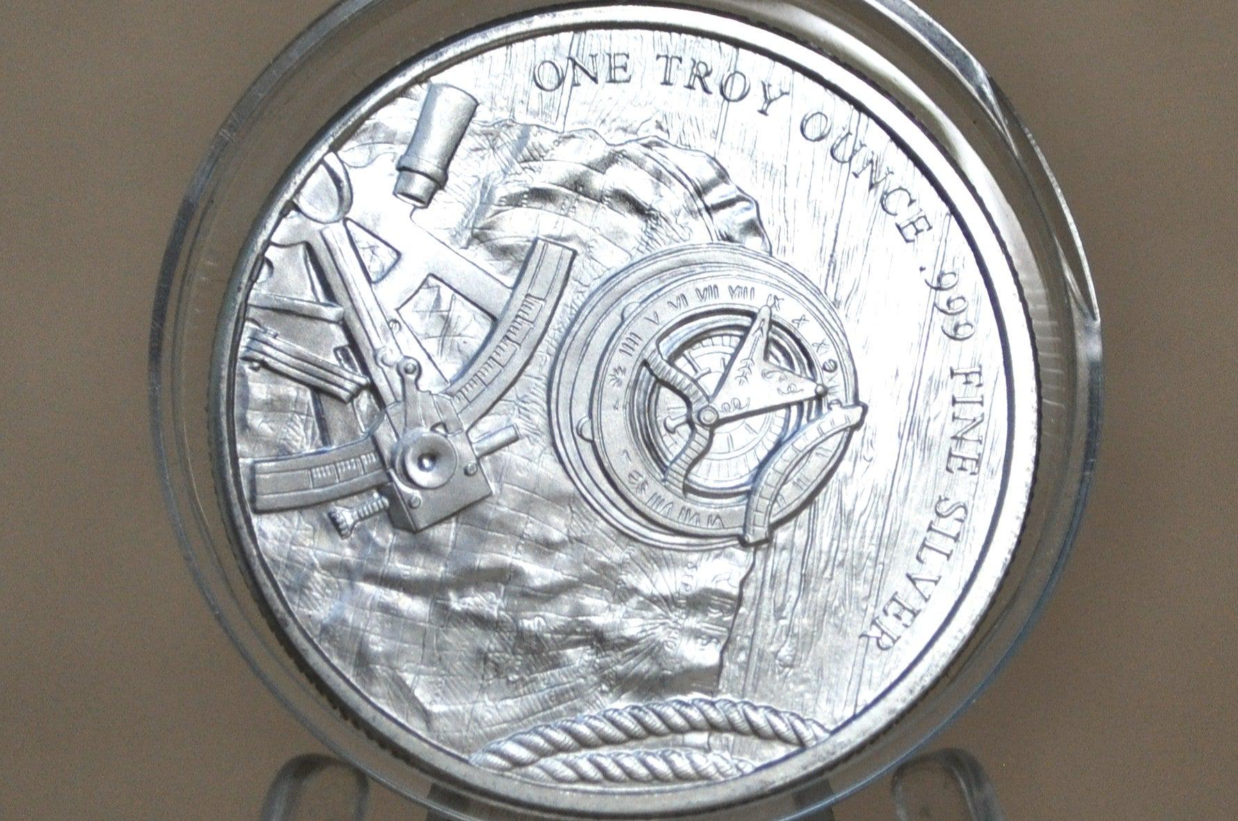 The American Prospector 1 Troy oz .999 Fine Silver Round - Old Prospector and Mule 1 Troy oz .999 Fine Silver Round