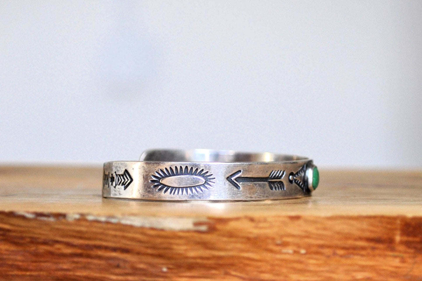 Navajo Sterling Silver Turquoise Cuff Bracelet – Handmade Native American Jewelry