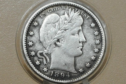 1892-1916 Barber Silver Quarters - Choose by Date & Grade - Various Mints - Barber Quarters Liberty Head Quarters