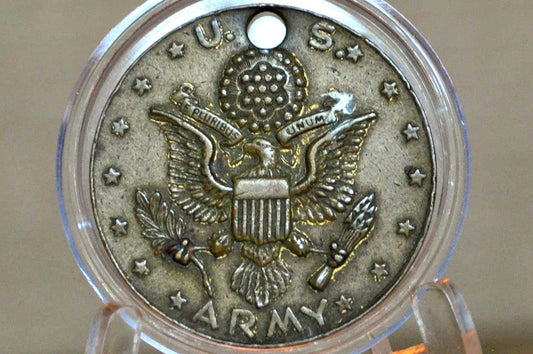 U.s. Army Holed Token - United States Of America Army Token - U.s. Army Service Medallion