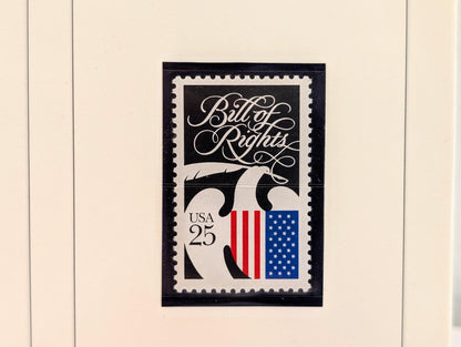 1993 Bill of Rights Commemorative Coin & Stamp Set US Mint - James Madison 90% Silver Half Dollar and Stamp Set