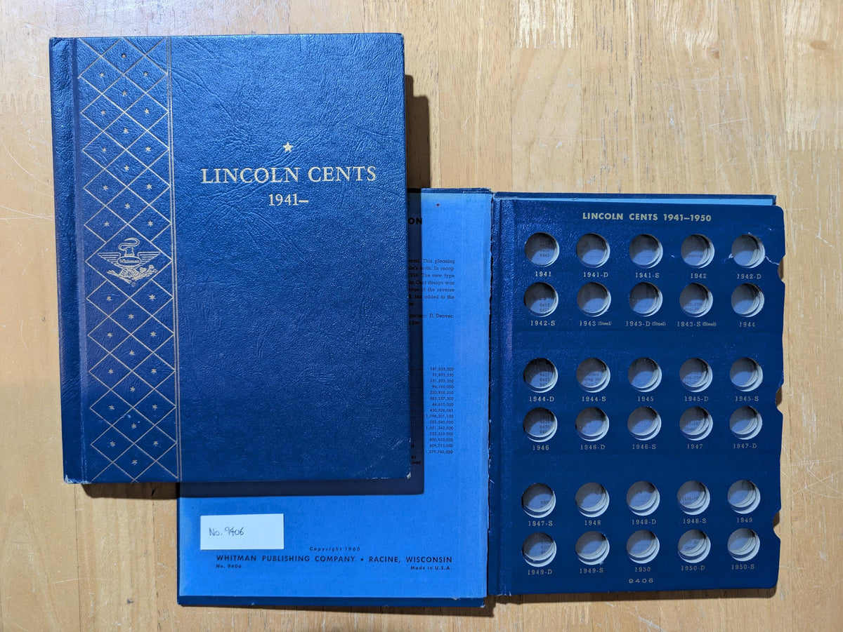 Lincoln Wheat Penny and Indian Head Cent Coin Album, Choose by Type - Coin Collecting Supplies - Whitman Albums HE Harris Albums, + More!