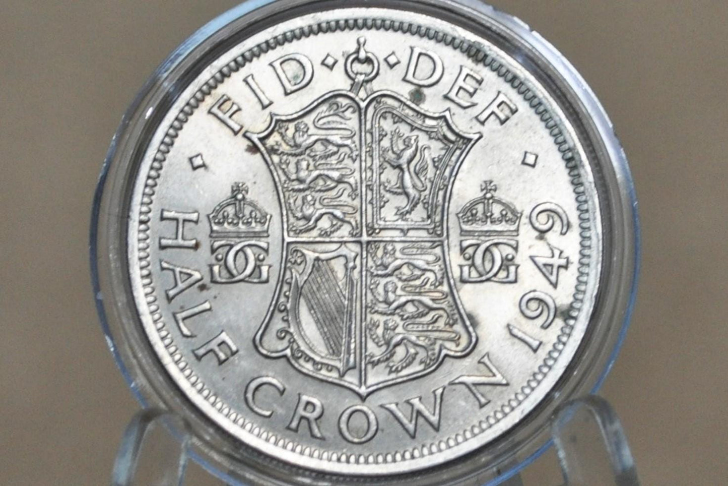 1910s-60s Great Britain Half Crowns, Choose by date! - 1/2 Crown 1937 1949 United Kingdom HalfCrown Great for Jewelry, birthdays, gifts