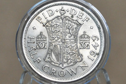 1910s-60s Great Britain Half Crowns, Choose by date! - 1/2 Crown 1937 1949 United Kingdom HalfCrown Great for Jewelry, birthdays, gifts