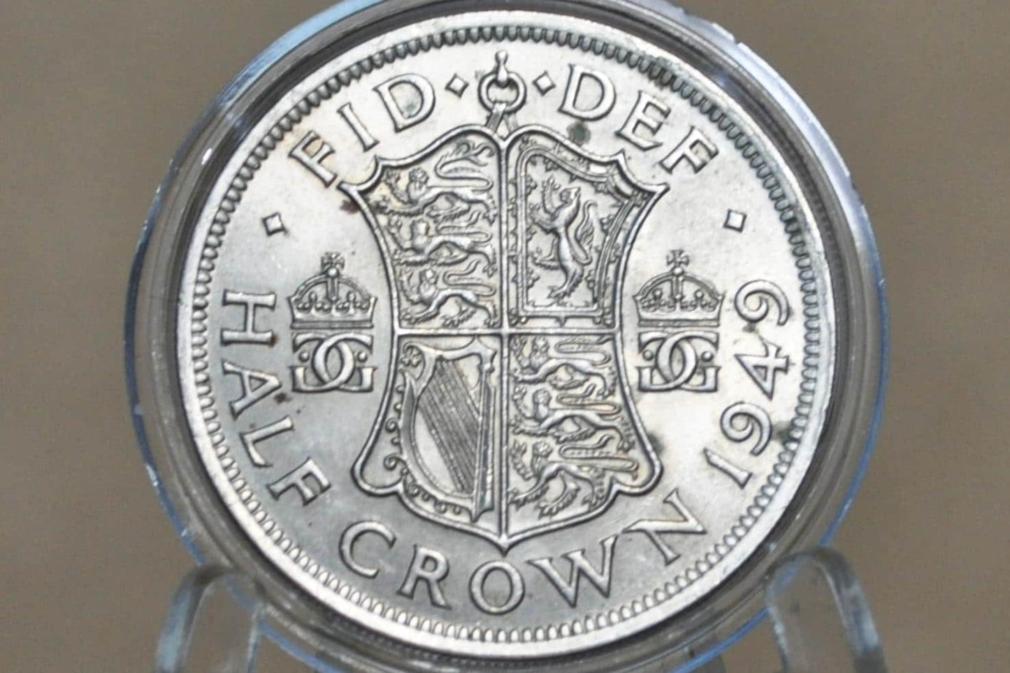 1910s-60s Great Britain Half Crowns, Choose by date! - 1/2 Crown 1937 1949 United Kingdom HalfCrown Great for Jewelry, birthdays, gifts