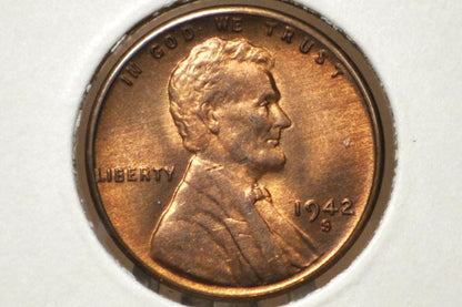 1942 P,D,S Wheat Pennies - Choose by Mint & Grade - 1942 Wheat Ear Cent 1942 D Wheat Back Penny 1942 WWII Era Cent 1942 S Wheat Back