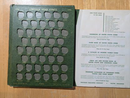 Lincoln Wheat Penny and Indian Head Cent Coin Album, Choose by Type - Coin Collecting Supplies - Whitman Albums HE Harris Albums, + More!