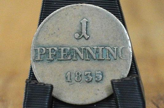 1835 German States 1 Pfennig - Bavaria - Great Condition, VF - Ludwig I - One Pfennig 1835