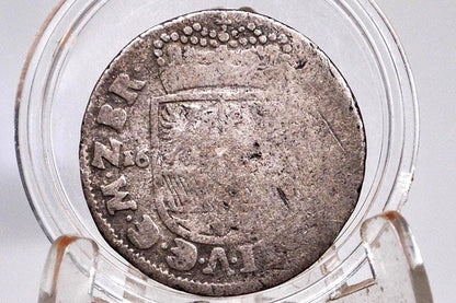 Silver 1691 State of Brandenburg 1 Thaler Coin - Great Condition - Frederick III - Kingdom of Prussia - German States Coins -