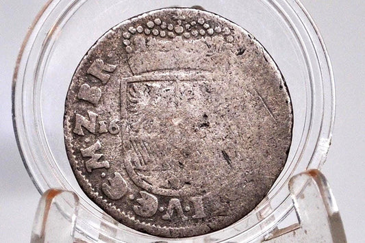 Silver 1691 State of Brandenburg 1 Thaler Coin - Great Condition - Frederick III - Kingdom of Prussia - German States Coins -