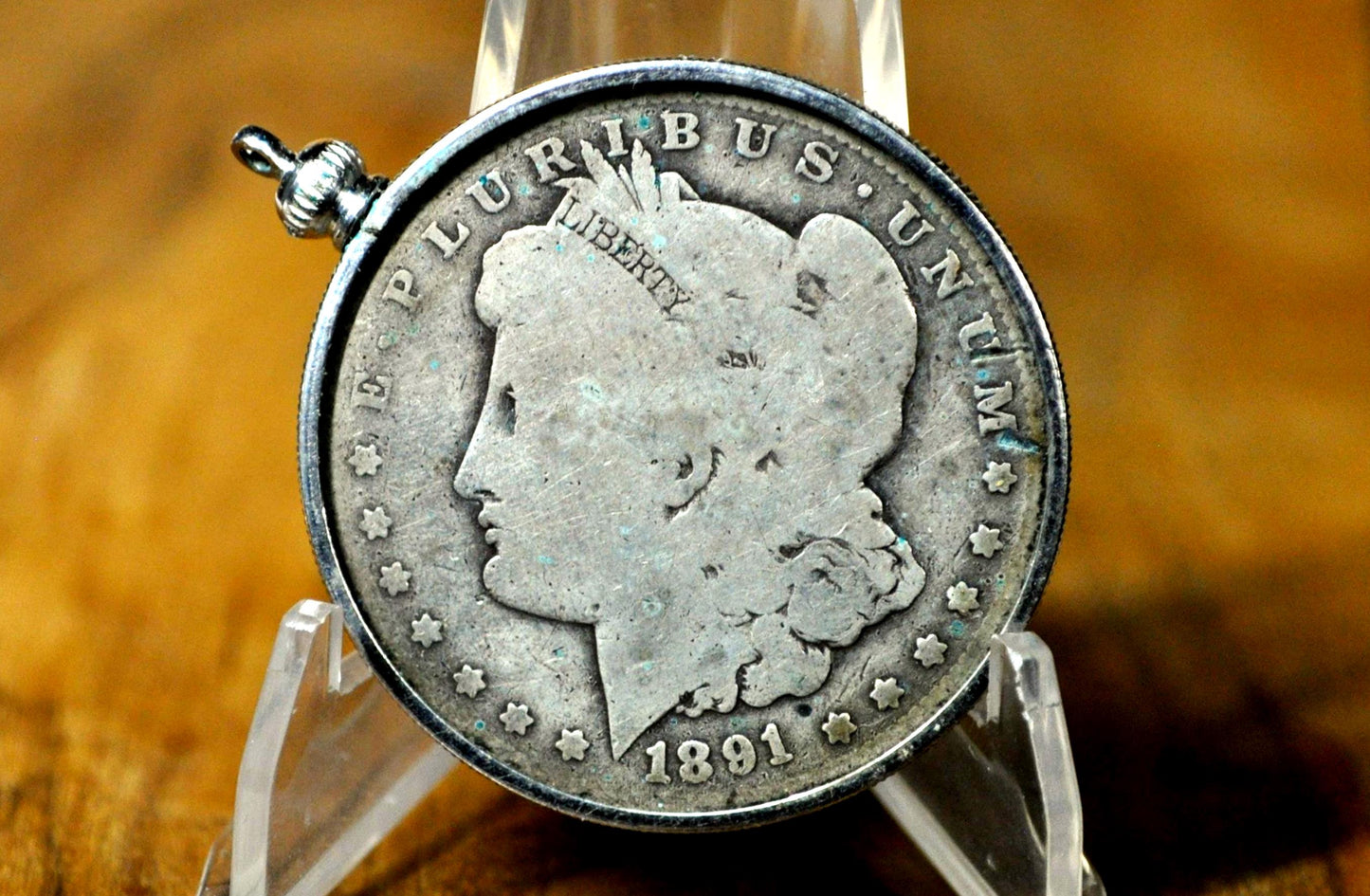 1891 O Morgan Silver Dollar Necklace Pendant - New Orleans Mint - 1891 O Morgan Dollar - 1891 O Morgan Silver - Coin Jewelry