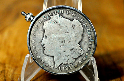 1891 O Morgan Silver Dollar Necklace Pendant - New Orleans Mint - 1891 O Morgan Dollar - 1891 O Morgan Silver - Coin Jewelry