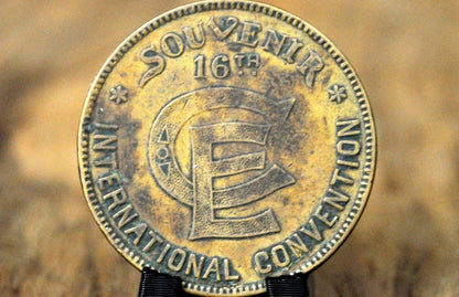 1897 San Francisco Christian Endeavor International Convention Token - 16th Annual Christian Endeavor Commemorative Medallion