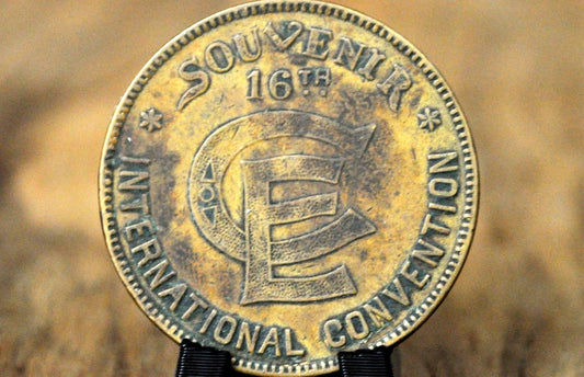 1897 San Francisco Christian Endeavor International Convention Token - 16th Annual Christian Endeavor Commemorative Medallion