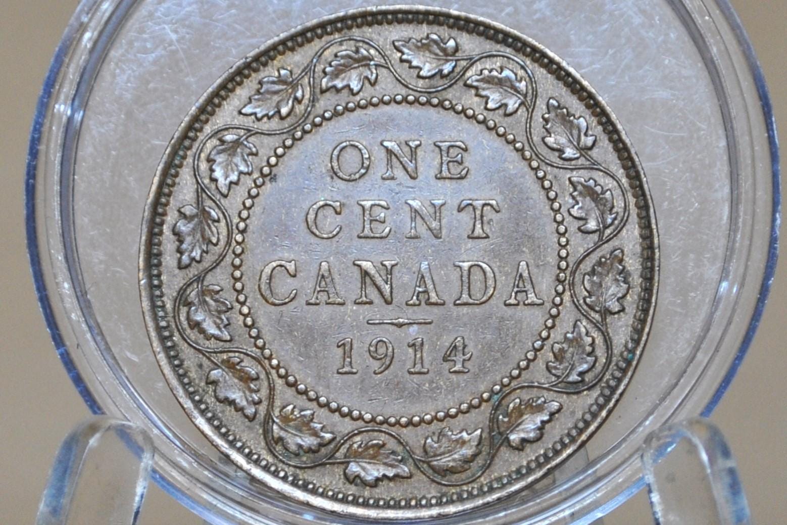 1914 Canadian Large Cent - Choose by Grade / Condition - King George V - One Cent Canada 1914 Cent 1914 Large Canadian Cent