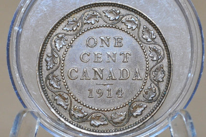 1914 Canadian Large Cent - Choose by Grade / Condition - King George V - One Cent Canada 1914 Cent 1914 Large Canadian Cent