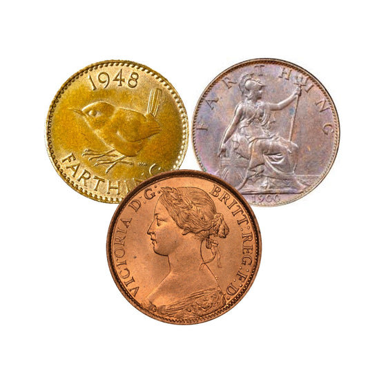 1930's 40's & 50's UK Farthings Great Britain - Choose by Date! - UK 1 Farthing 1944 Wren Design, Great Britain Farthings