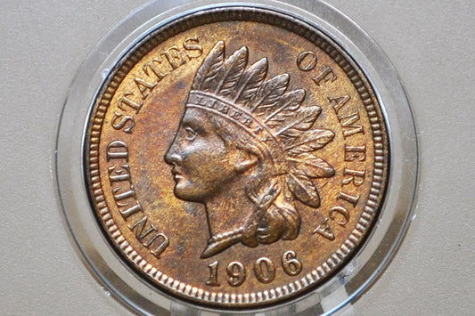 1906 Indian Head Penny - Choose by Grade / Condition - Great Detail - 1906 Indian Head Cent - Cent 1906 Penny