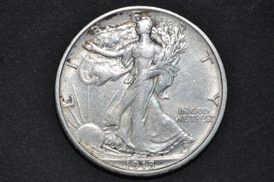 1918 PDS 1918 Walking Liberty Half Dollar PDS - Choose by Mint & Grade -1918 P Half Dollar, 1918 D Half Dollar, 1918 S Half Dollar -1918 WLH