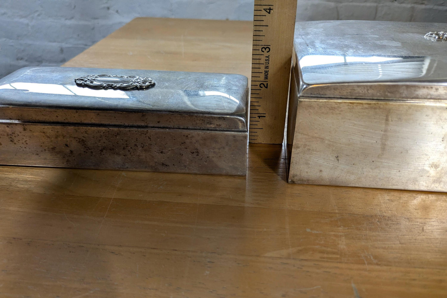 Towle Set of 3 Jewelry Boxes - Trinket Box - Treasure Chest - Small, Medium, Large - Measurements Seen in Photos