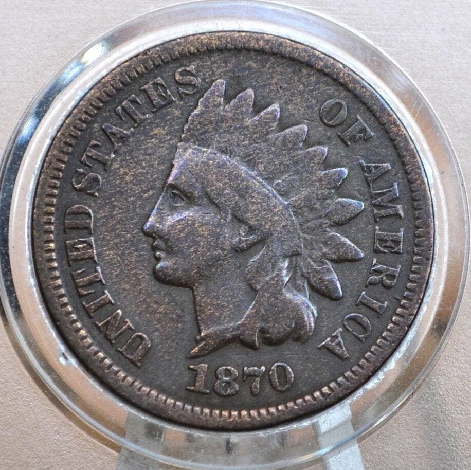 1870 Indian Head Penny - Key Date Indian Head - Choose by Grade - 1870 US 1 Cent 1870 Indian Head Cent 1870